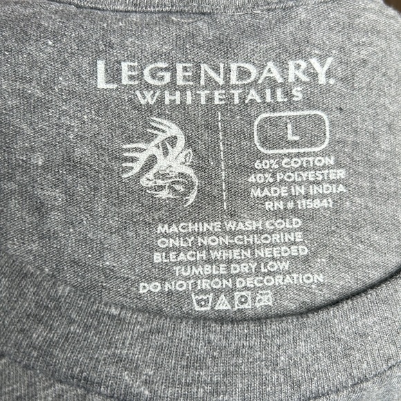 Legendary Whitetails Men’s  Short Sleeve T-Shirt - Land of The Free - Size Large - Picture 4 of 6